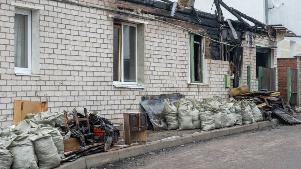 Professional Emergency Fire Cleanup technician working in Spencerville, OH